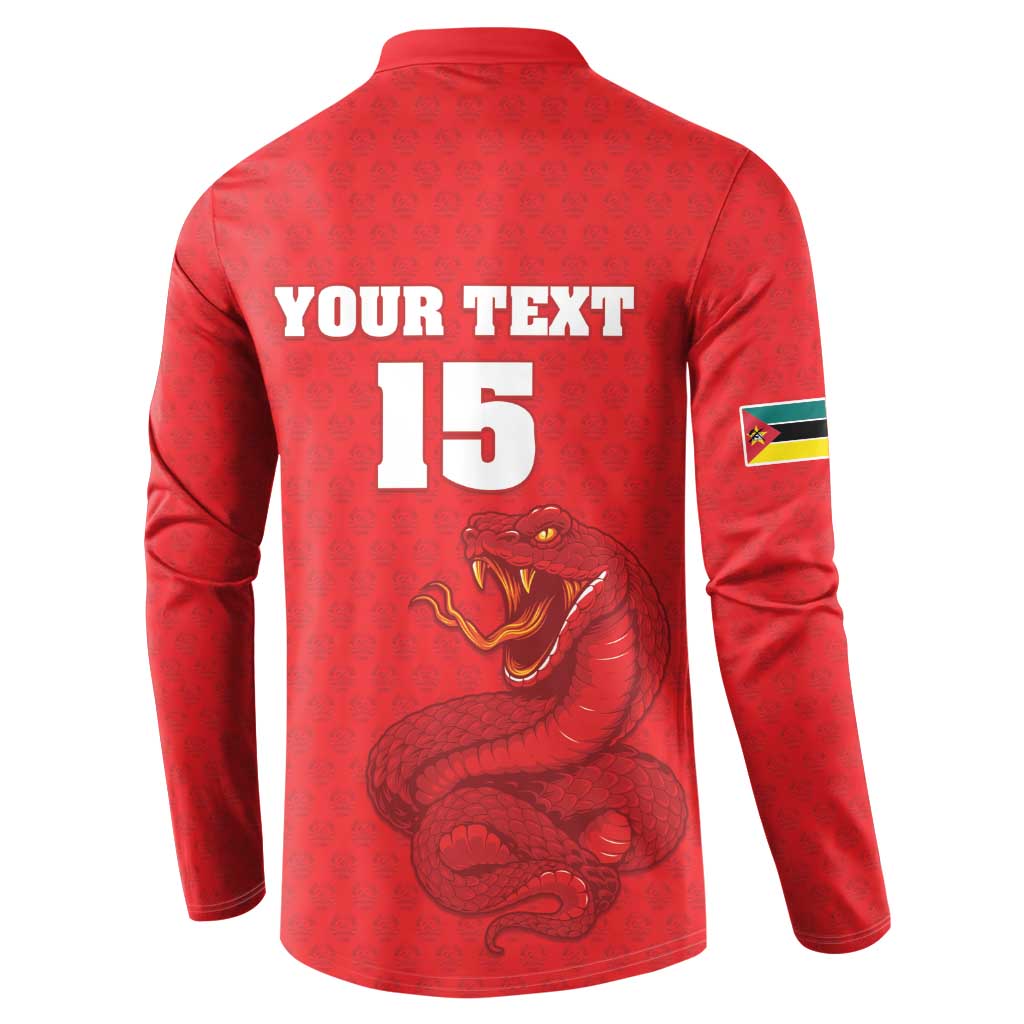 Custom Mozambique Football Button Sweatshirt Come On Os Mambas - Wonder Print Shop