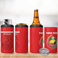 Custom Mozambique Football 4 in 1 Can Cooler Tumbler Come On Os Mambas - Wonder Print Shop