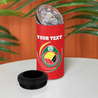 Custom Mozambique Football 4 in 1 Can Cooler Tumbler Come On Os Mambas - Wonder Print Shop