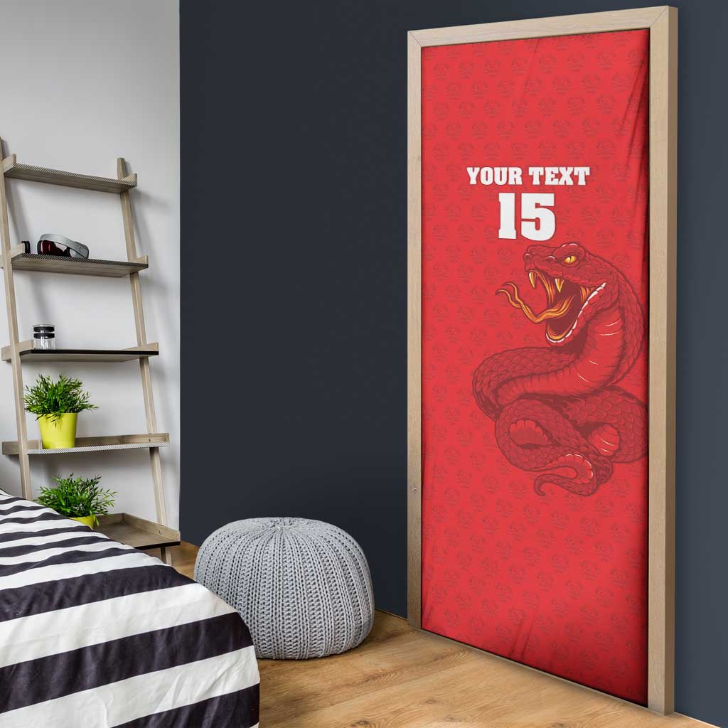 Custom Mozambique Football Door Cover Come On Os Mambas - Wonder Print Shop