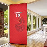 Custom Mozambique Football Door Cover Come On Os Mambas - Wonder Print Shop