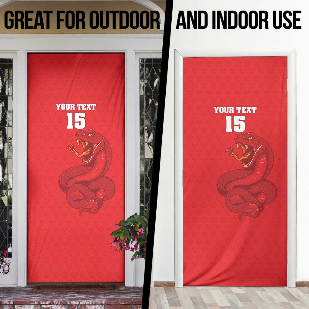 Custom Mozambique Football Door Cover Come On Os Mambas - Wonder Print Shop
