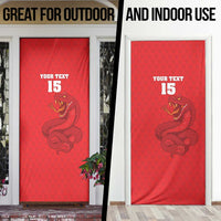 Custom Mozambique Football Door Cover Come On Os Mambas - Wonder Print Shop