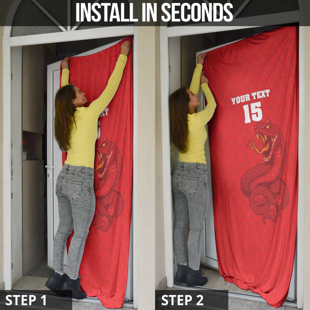 Custom Mozambique Football Door Cover Come On Os Mambas - Wonder Print Shop