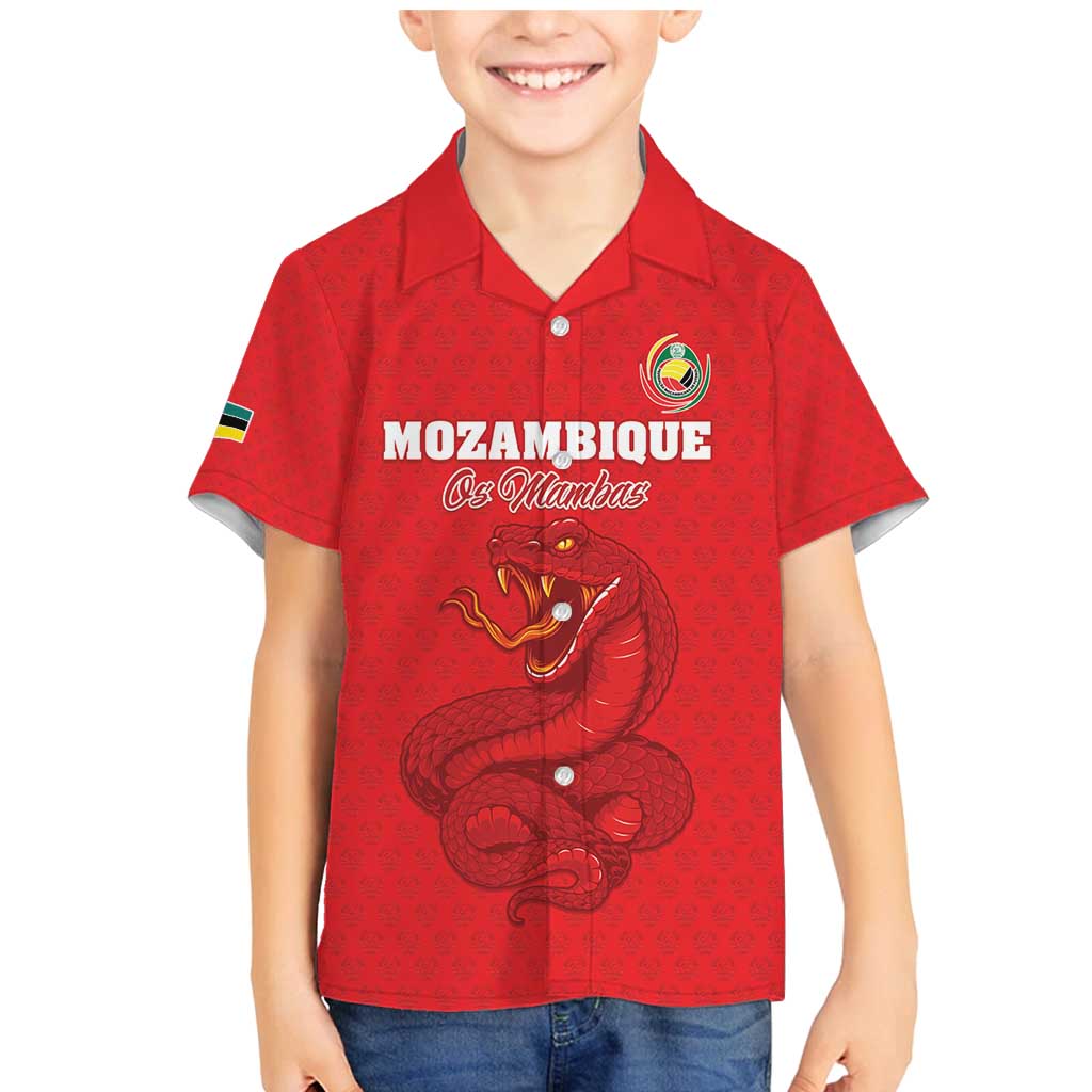 Custom Mozambique Football Family Matching Mermaid Dress and Hawaiian Shirt Come On Os Mambas - Wonder Print Shop