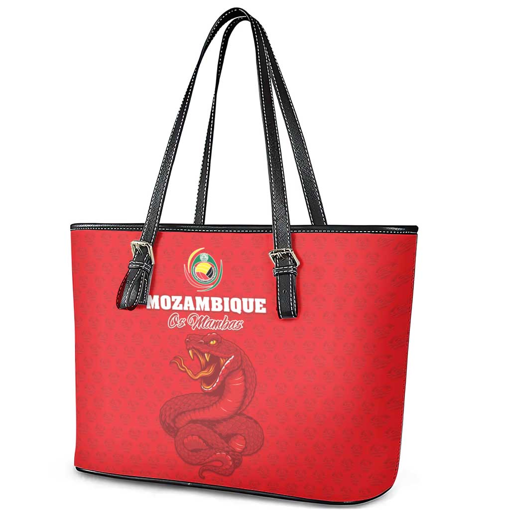 Mozambique Football Leather Tote Bag Come On Os Mambas - Wonder Print Shop