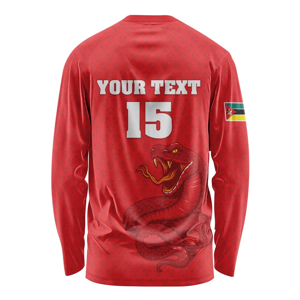 Custom Mozambique Football Long Sleeve Shirt Come On Os Mambas - Wonder Print Shop