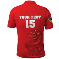 Custom Mozambique Football Polo Shirt Come On Os Mambas - Wonder Print Shop