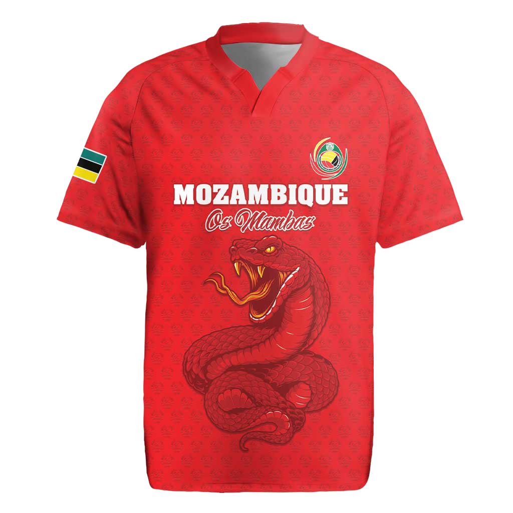 Custom Mozambique Football Rugby Jersey Come On Os Mambas - Wonder Print Shop