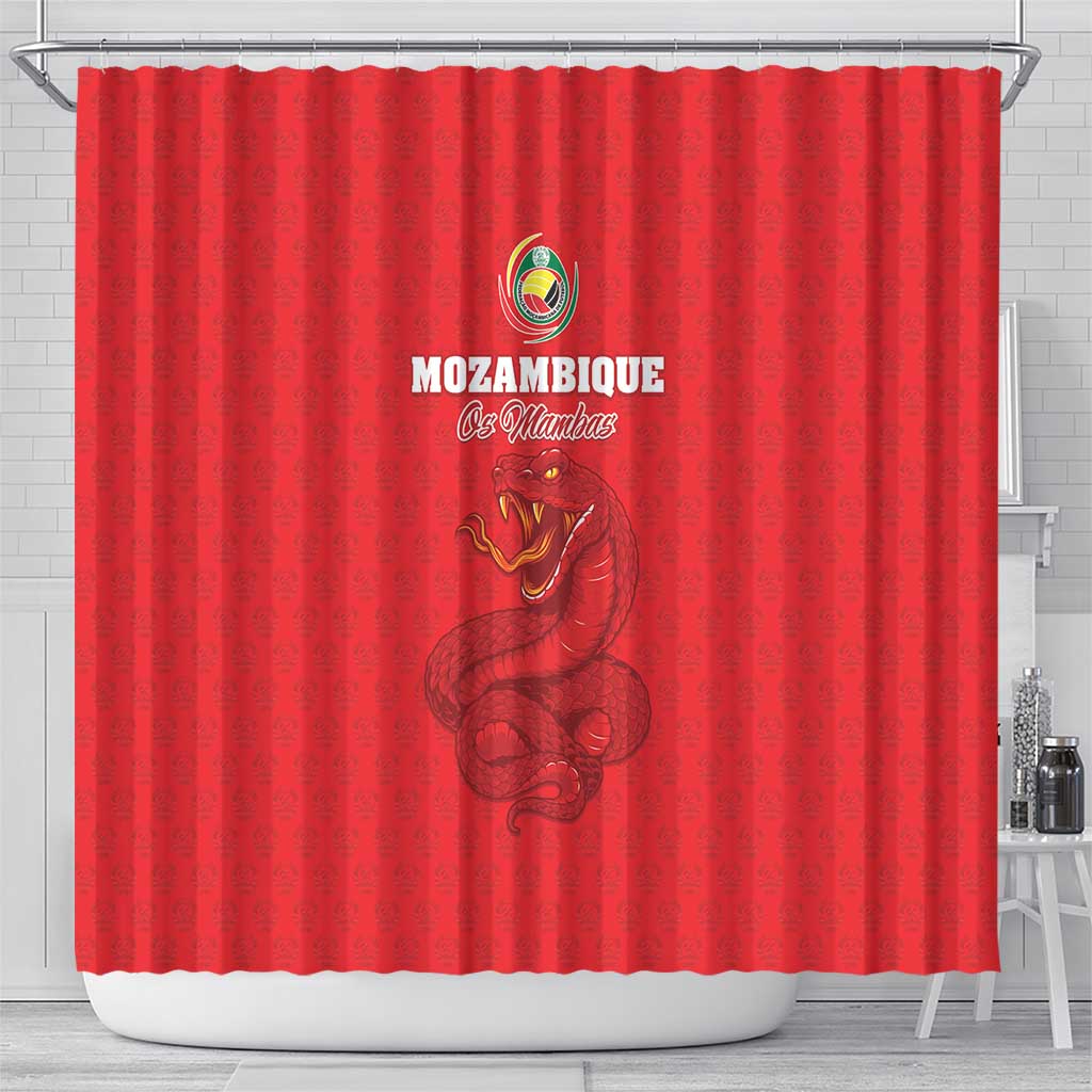 Mozambique Football Shower Curtain Come On Os Mambas - Wonder Print Shop