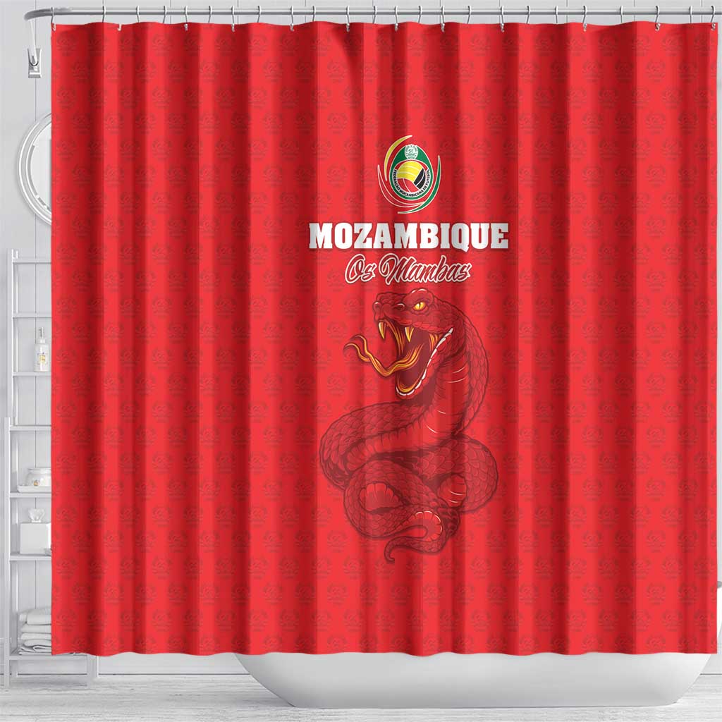 Mozambique Football Shower Curtain Come On Os Mambas - Wonder Print Shop