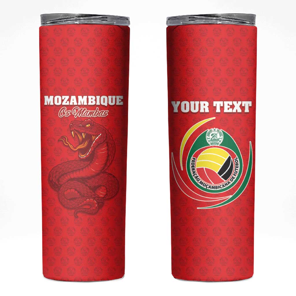 Custom Mozambique Football Skinny Tumbler Come On Os Mambas - Wonder Print Shop