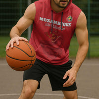 Custom Mozambique Football Sleeveless Hoodie Come On Os Mambas - Wonder Print Shop