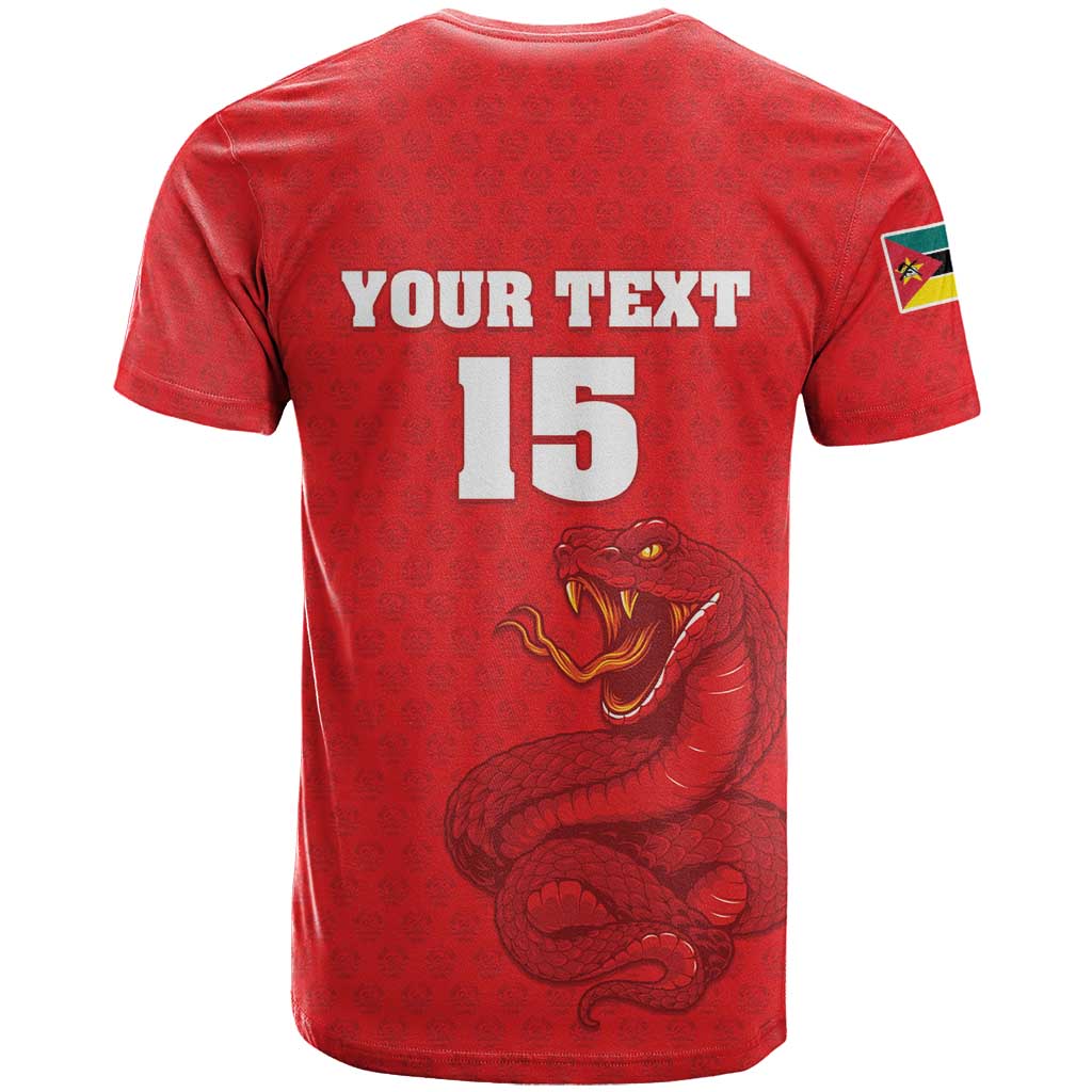 Custom Mozambique Football T Shirt Come On Os Mambas - Wonder Print Shop