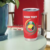 Custom Mozambique Football Tumbler Cup Come On Os Mambas - Wonder Print Shop