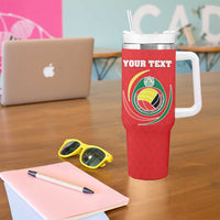 Custom Mozambique Football Tumbler With Handle Come On Os Mambas - Wonder Print Shop