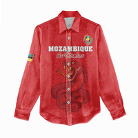Custom Mozambique Football Women Casual Shirt Come On Os Mambas - Wonder Print Shop