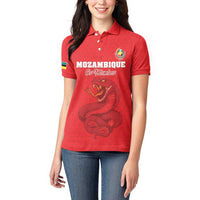 Custom Mozambique Football Women Polo Shirt Come On Os Mambas - Wonder Print Shop