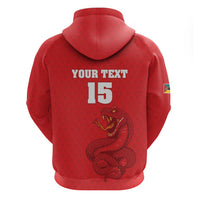 Custom Mozambique Football Zip Hoodie Come On Os Mambas - Wonder Print Shop