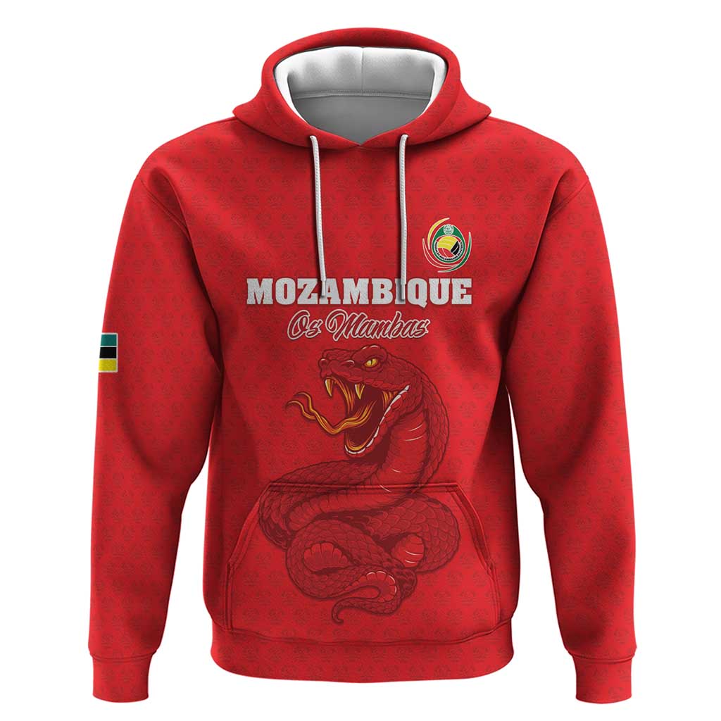 Custom Mozambique Football Zip Hoodie Come On Os Mambas - Wonder Print Shop