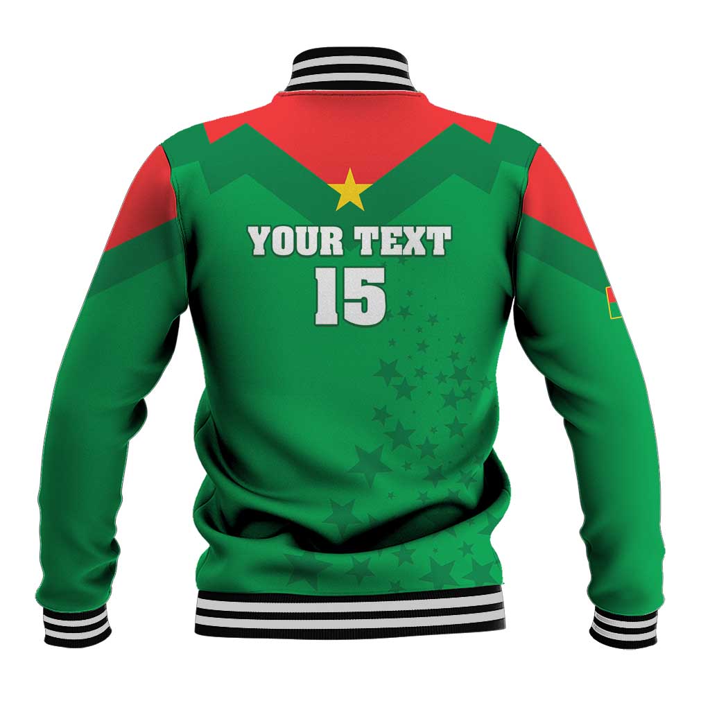 Custom Burkina Faso Football Baseball Jacket Go Champions Les Etalons - Wonder Print Shop