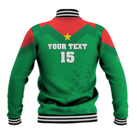 Custom Burkina Faso Football Baseball Jacket Go Champions Les Etalons - Wonder Print Shop