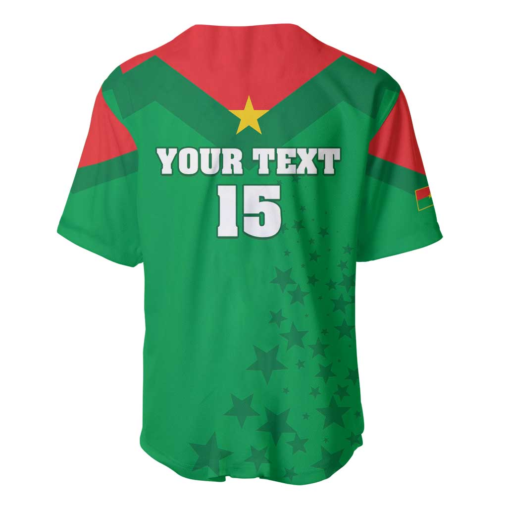 Custom Burkina Faso Football Baseball Jersey Go Champions Les Etalons - Wonder Print Shop