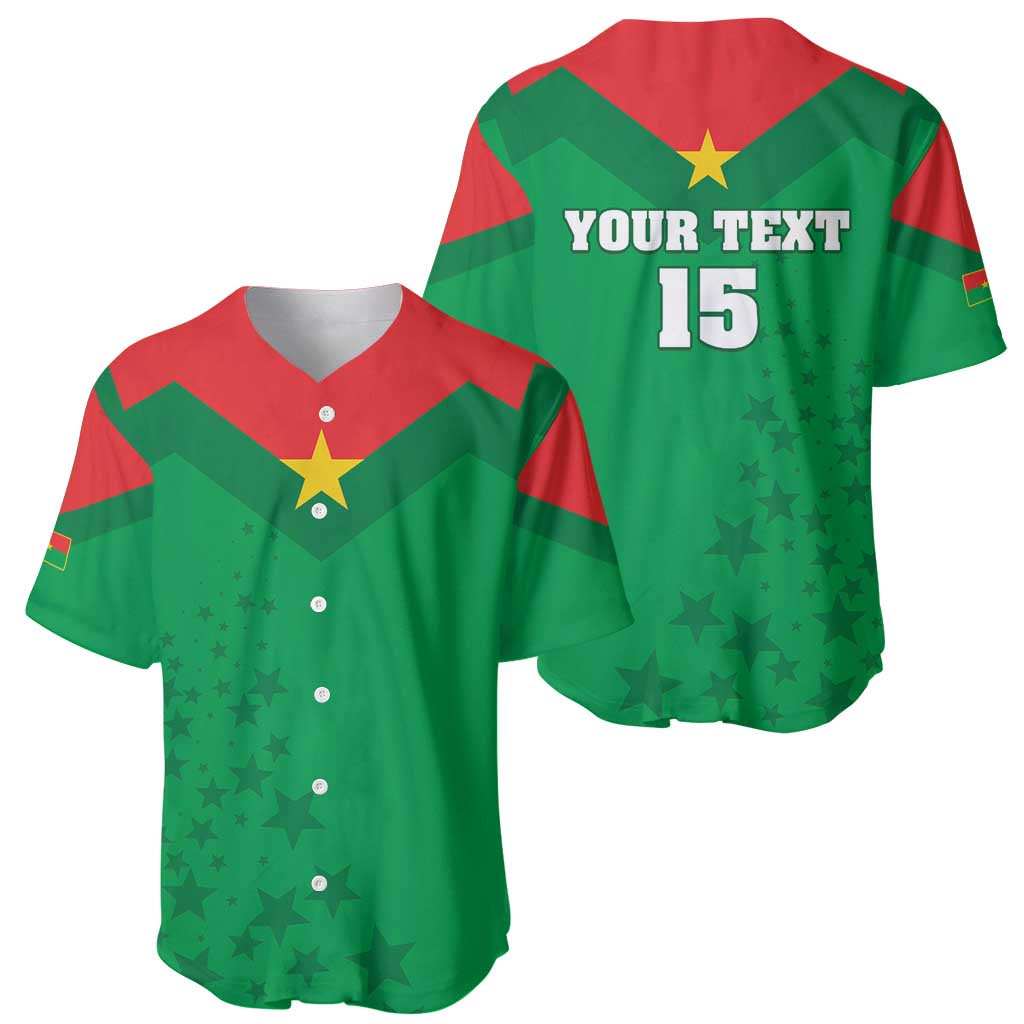 Custom Burkina Faso Football Baseball Jersey Go Champions Les Etalons - Wonder Print Shop