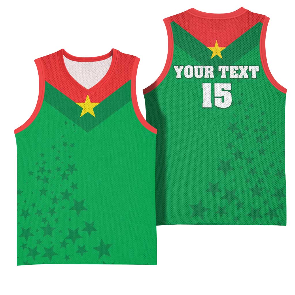 Custom Burkina Faso Football Basketball Jersey Go Champions Les Etalons - Wonder Print Shop