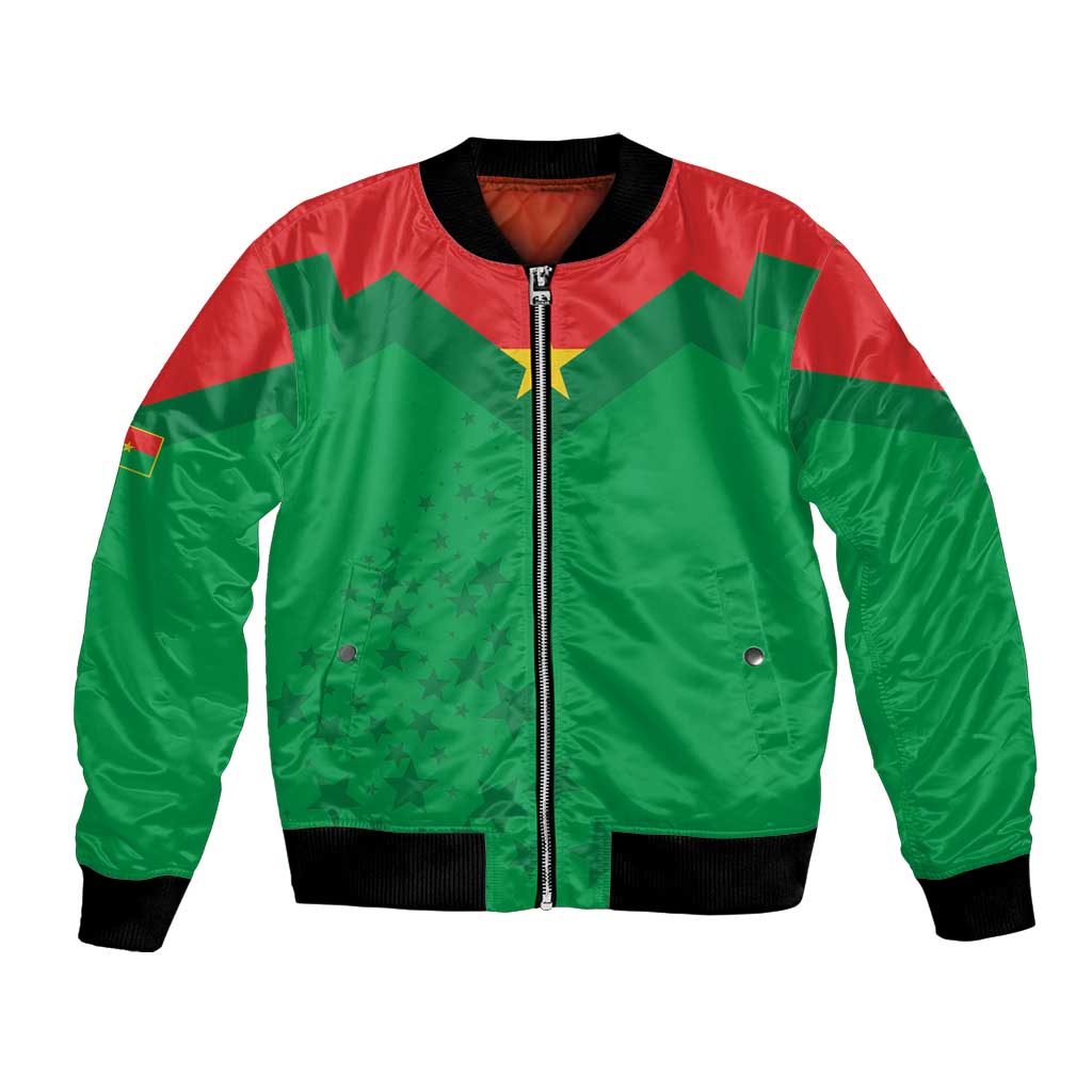 Custom Burkina Faso Football Bomber Jacket Go Champions Les Etalons - Wonder Print Shop