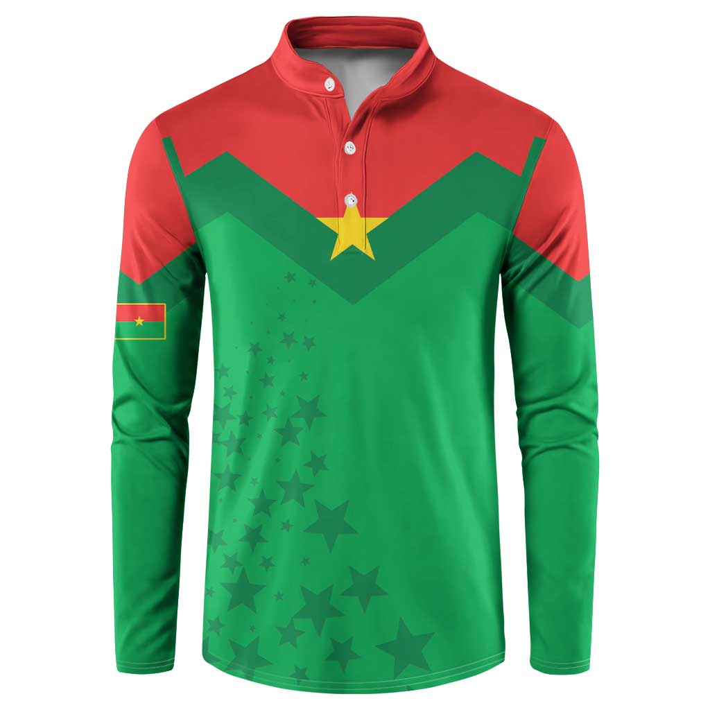 Custom Burkina Faso Football Button Sweatshirt Go Champions Les Etalons - Wonder Print Shop