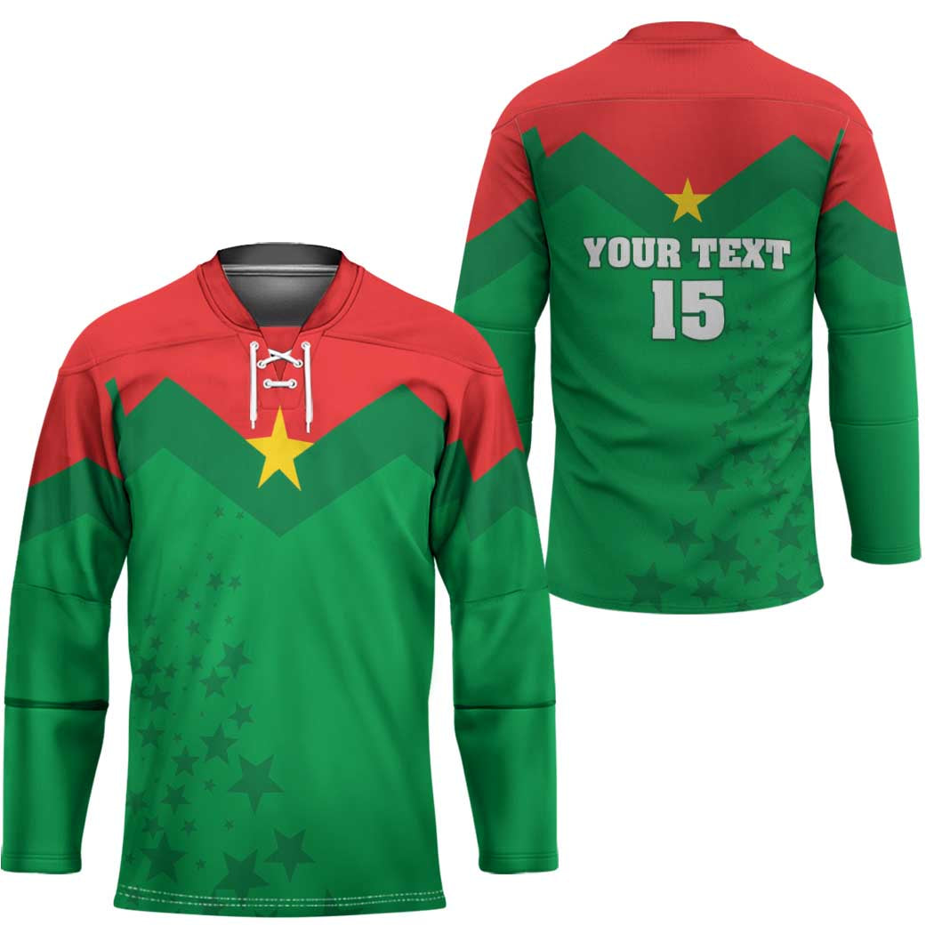 Custom Burkina Faso Football Hockey Jersey Go Champions Les Etalons - Wonder Print Shop