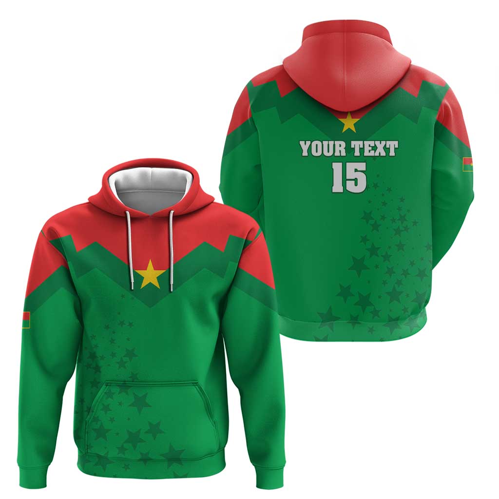 Custom Burkina Faso Football Hoodie Go Champions Les Etalons - Wonder Print Shop