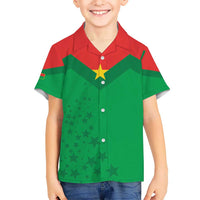 Custom Burkina Faso Football Kid Hawaiian Shirt Go Champions Les Etalons - Wonder Print Shop