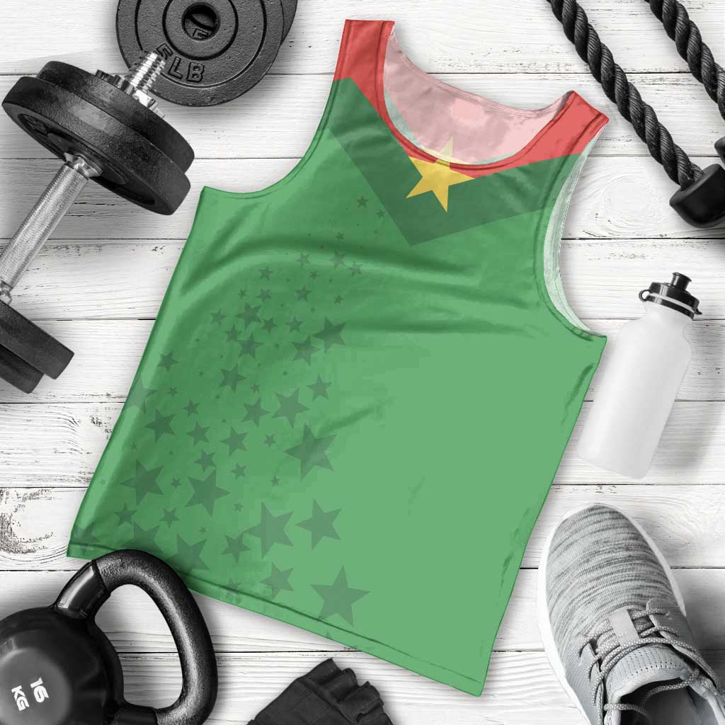 Custom Burkina Faso Football Men Tank Top Go Champions Les Etalons - Wonder Print Shop