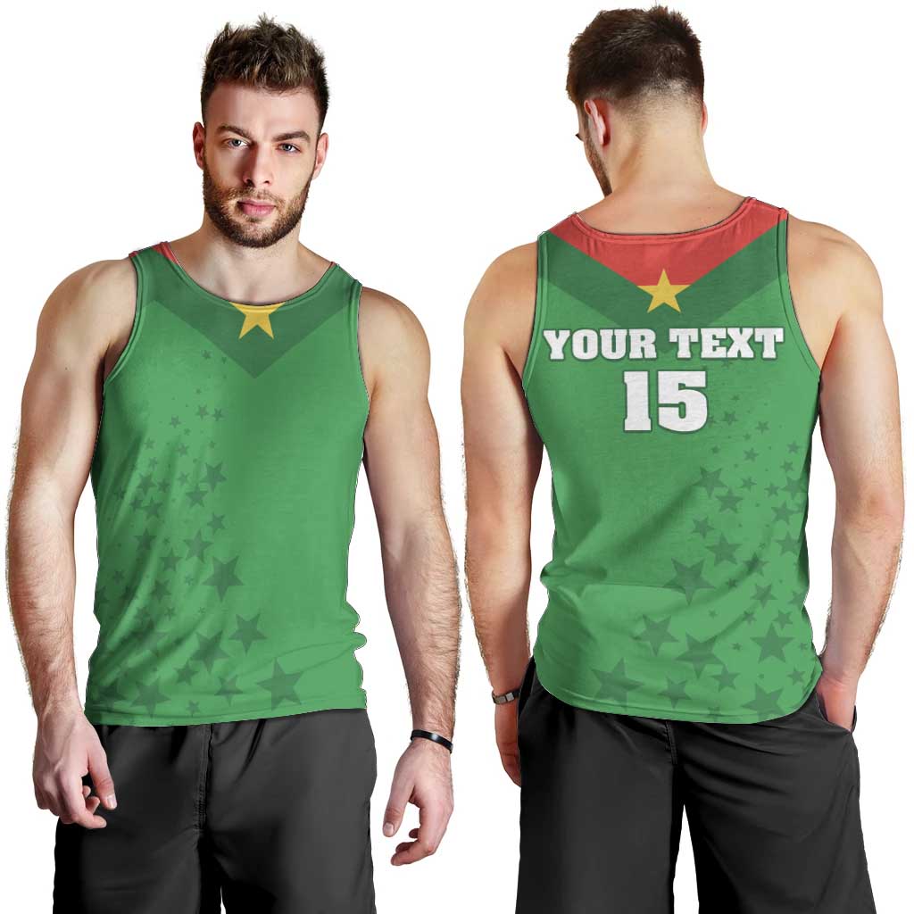 Custom Burkina Faso Football Men Tank Top Go Champions Les Etalons - Wonder Print Shop