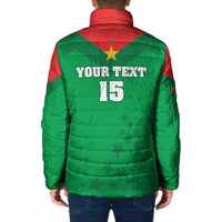 Custom Burkina Faso Football Padded Jacket Go Champions Les Etalons - Wonder Print Shop