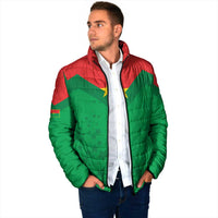 Custom Burkina Faso Football Padded Jacket Go Champions Les Etalons - Wonder Print Shop