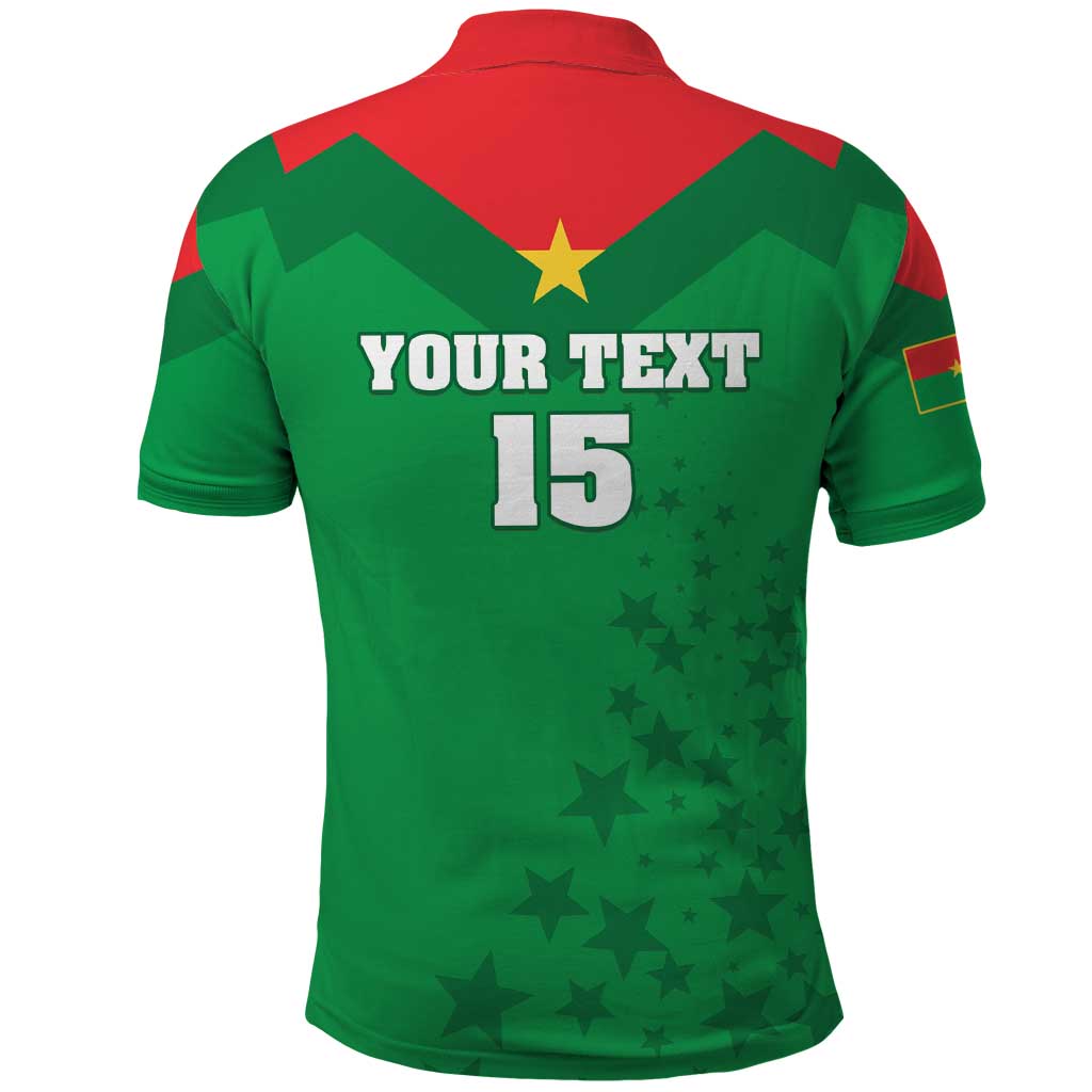 Custom Burkina Faso Football Polo Shirt Go Champions Les Etalons - Wonder Print Shop