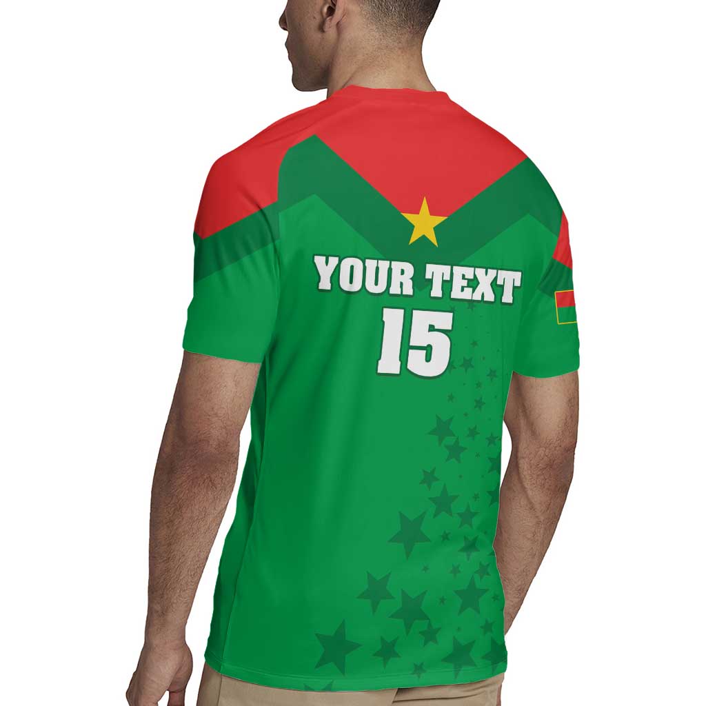 Custom Burkina Faso Football Rugby Jersey Go Champions Les Etalons - Wonder Print Shop