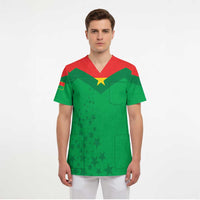 Custom Burkina Faso Football Scrub Top Go Champions Les Etalons - Wonder Print Shop