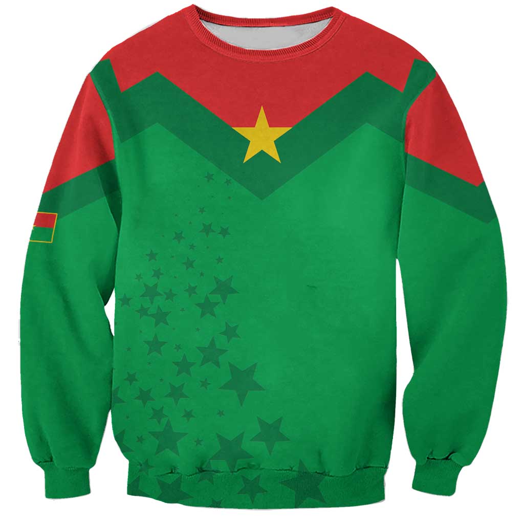 Custom Burkina Faso Football Sweatshirt Go Champions Les Etalons - Wonder Print Shop