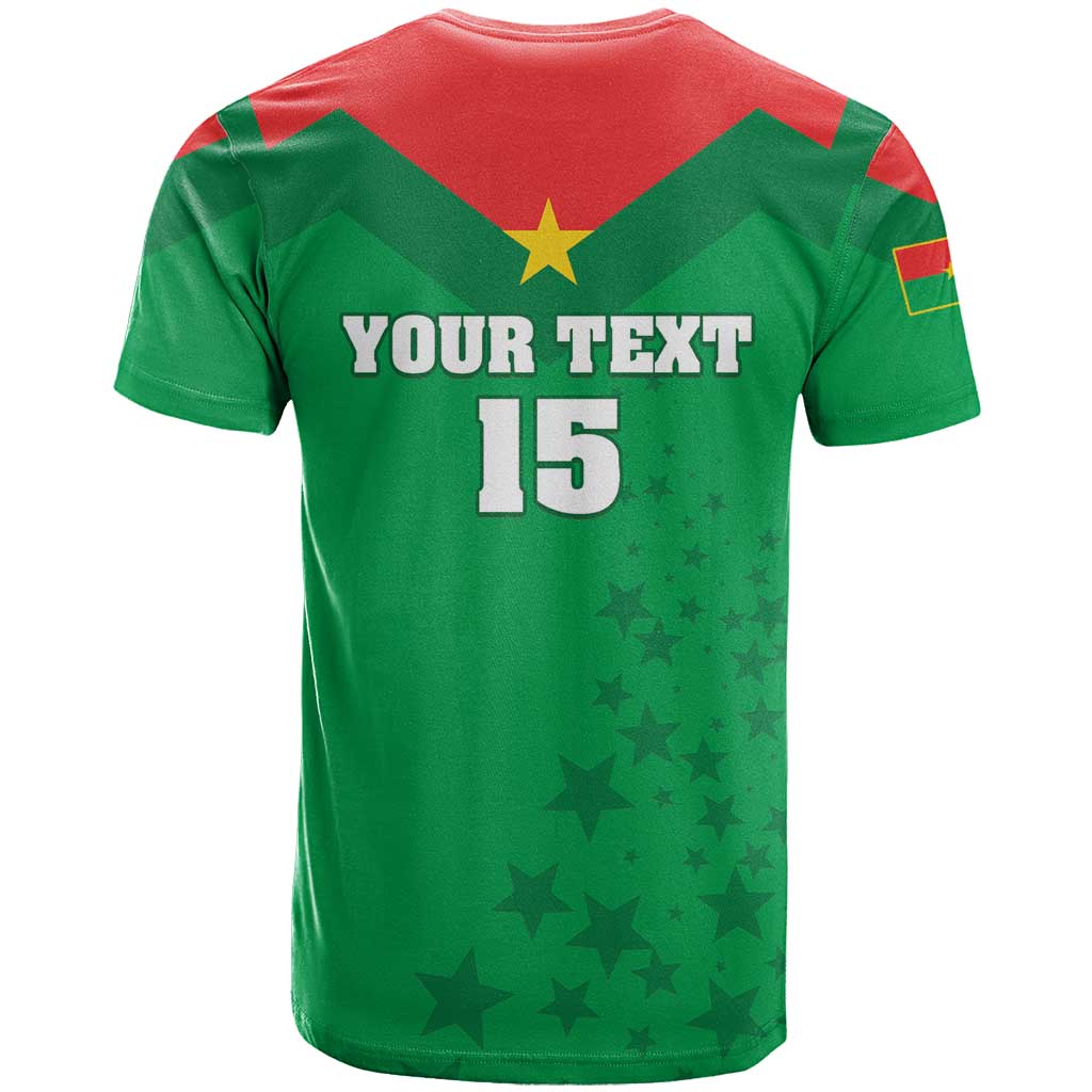 Custom Burkina Faso Football T Shirt Go Champions Les Etalons - Wonder Print Shop