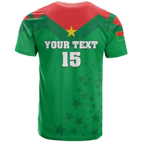 Custom Burkina Faso Football T Shirt Go Champions Les Etalons - Wonder Print Shop