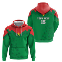 Custom Burkina Faso Football Zip Hoodie Go Champions Les Etalons - Wonder Print Shop