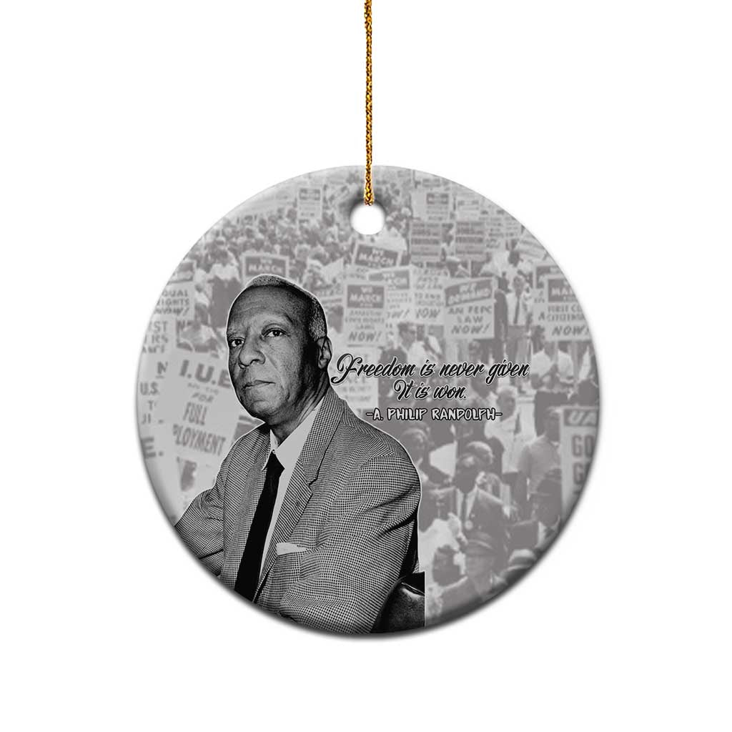 Civil Rights Leaders Voice of Justice Ceramic Ornament A Philip Randolph - Wonder Print Shop