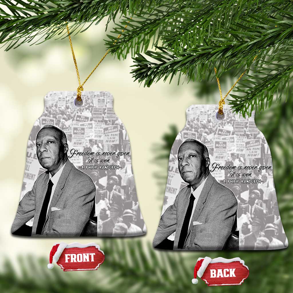 Civil Rights Leaders Voice of Justice Ceramic Ornament A Philip Randolph - Wonder Print Shop