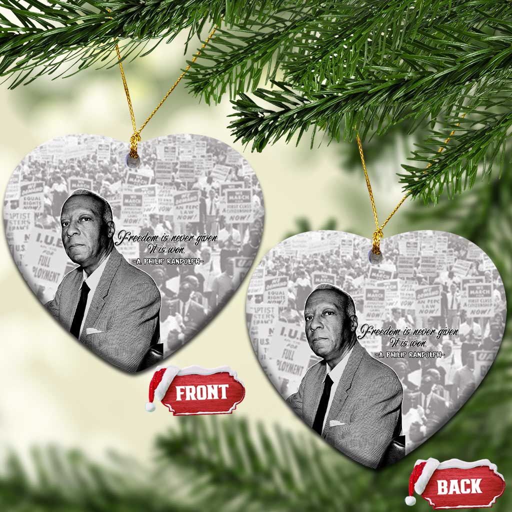 Civil Rights Leaders Voice of Justice Ceramic Ornament A Philip Randolph - Wonder Print Shop