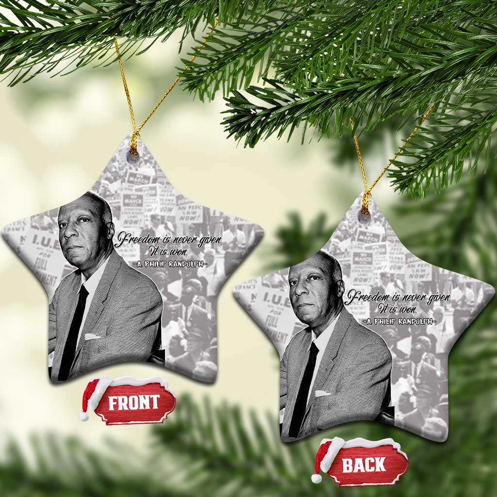 Civil Rights Leaders Voice of Justice Ceramic Ornament A Philip Randolph - Wonder Print Shop