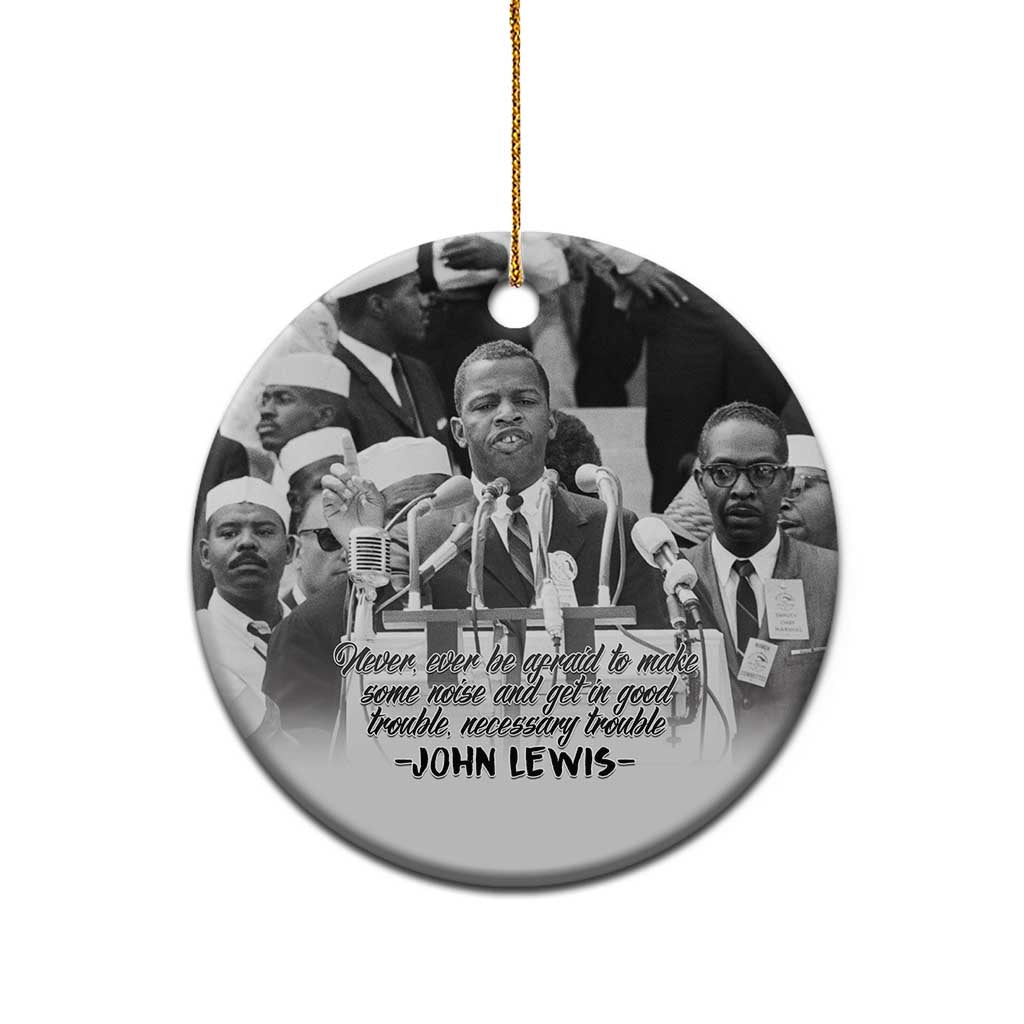Civil Rights Leaders Good Trouble Spark Ceramic Ornament John Lewis - Wonder Print Shop
